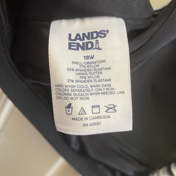 Women’s Lands End Chlorine Resistant Sports bra swim top - Picture 4 of 6